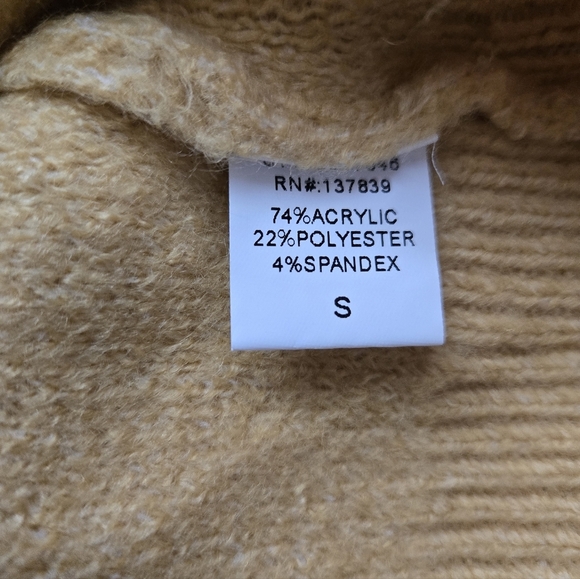 Altar'd State Mustard 'Howdy' Crew Neck Sweater. Size S - Picture 4 of 7